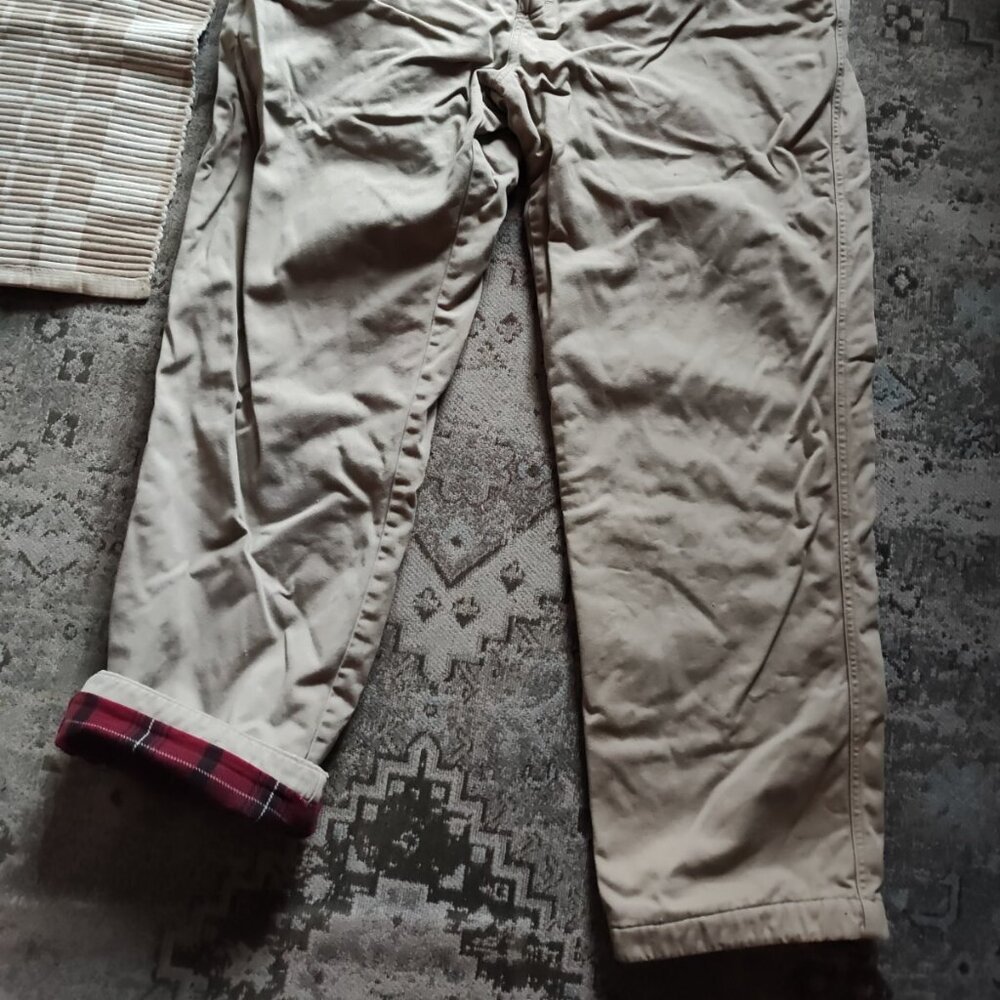 Vintage Woolrich Flannel Lined Pants Slacks Khakis Sz 40